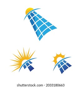 Solar Energy vector icon illustration template