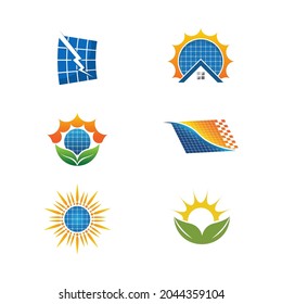 Solar Energy vector icon illustration template