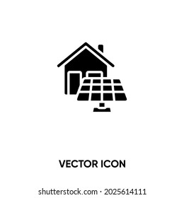 Solar energy vector icon. Modern, simple flat vector illustration for website or mobile app. Anternative energy symbol, logo illustration. Pixel perfect vector graphics	