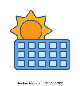 Solar energy Vector icon which is suitable for commercial work and easily modify or edit it

