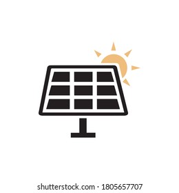 Ilustración del vector de energía solar.Vector solar. 