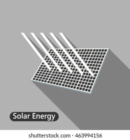 Solar energy. Vector illustration