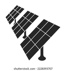 Solar energy vector illustration on white background .Isolated black icon eco technology.Vector black icon solar energy.
