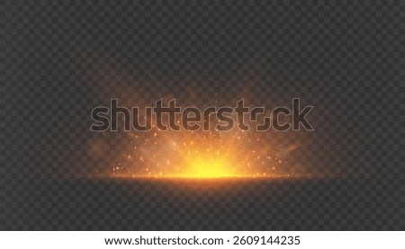 Solar explosion with glowing particles and radiant glow on transparent background. Ideal for space visual effects, star phenomena, solar energy effects, space animation.	