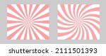 Solar explosion Sun Burst Effect. Vector Sunburst wallpaper. Pink rose color burst set of 2 sun rays background. Circus background, abstract pattern with colorful rays, banner element for show, fair.