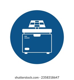 Solar fridge Vector Icon which can easily modify or edit

