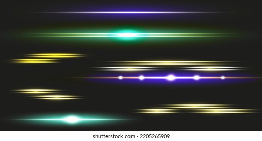 Solar glare.Glow isolated white transparent light effect set, lens flare, explosion, glitter, line, sun flash, spark and stars. Beautiful optical lens flare effect sun light.