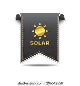 Solar golden Vector Icon Design