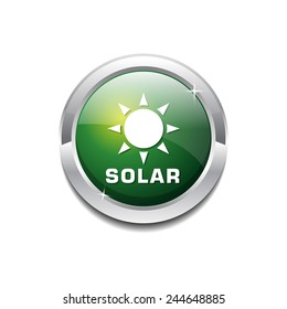 Solar Green Vector Icon Button
