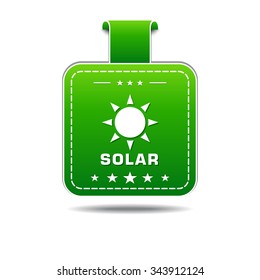 Solar Green Vector Icon Design