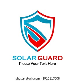 Solar guard logo template illustration