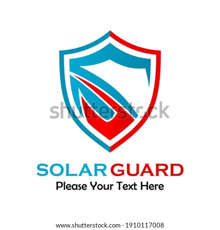 Solar guard logo template illustration