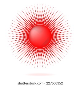 Solar heart is not a white background