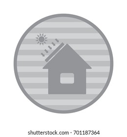 Solar Heater Icon Vector flat design style