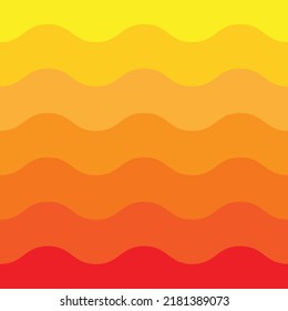 solar heatwave abstraction vector illustration