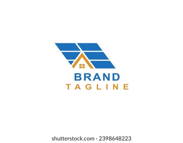 Solar Home Logo Design Icon Vector Template Element