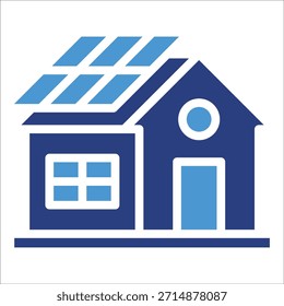 Elemento de ícone da casa solar para design