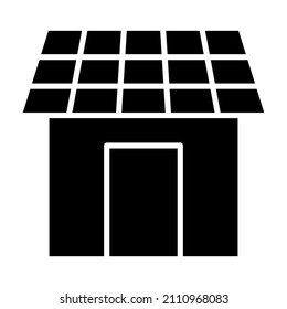 Solar House icon vector image. Can also be used for web apps, mobile apps and print media.