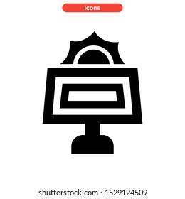 solar icon isolated sign symbol vector illustration - high quality black style vector icons
