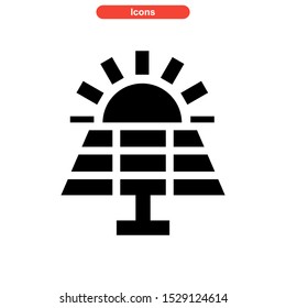 solar icon isolated sign symbol vector illustration - high quality black style vector icons
