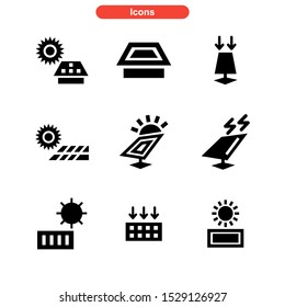 solar icon isolated sign symbol vector illustration - Collection of high quality black style vector icons
