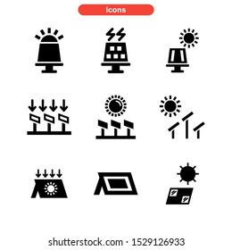 solar icon isolated sign symbol vector illustration - Collection of high quality black style vector icons
