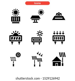 solar icon isolated sign symbol vector illustration - Collection of high quality black style vector icons
