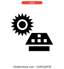 solar icon isolated sign symbol vector illustration - high quality black style vector icons
