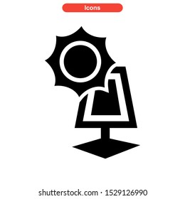 solar icon isolated sign symbol vector illustration - high quality black style vector icons
