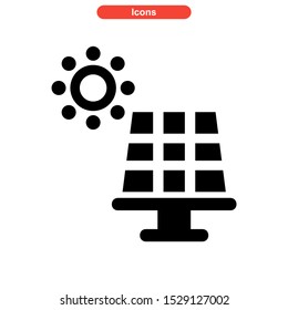 solar icon isolated sign symbol vector illustration - high quality black style vector icons
