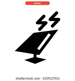 solar icon isolated sign symbol vector illustration - high quality black style vector icons

