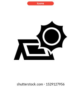 solar icon isolated sign symbol vector illustration - high quality black style vector icons
