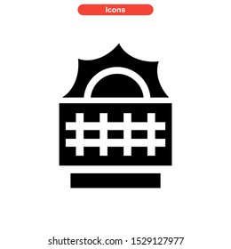solar icon isolated sign symbol vector illustration - high quality black style vector icons
