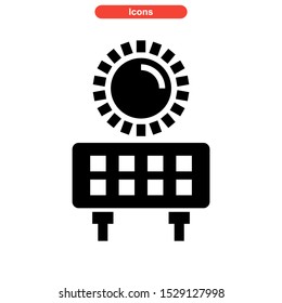 solar icon isolated sign symbol vector illustration - high quality black style vector icons
