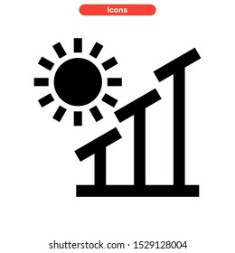 solar icon isolated sign symbol vector illustration - high quality black style vector icons
