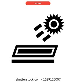 solar icon isolated sign symbol vector illustration - high quality black style vector icons
