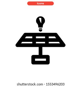 solar icon isolated sign symbol vector illustration - high quality black style vector icons
