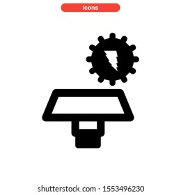 solar icon isolated sign symbol vector illustration - high quality black style vector icons
