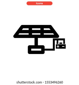 solar icon isolated sign symbol vector illustration - high quality black style vector icons
