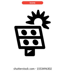 solar icon isolated sign symbol vector illustration - high quality black style vector icons
