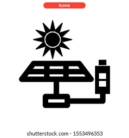 solar icon isolated sign symbol vector illustration - high quality black style vector icons
