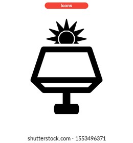 solar icon isolated sign symbol vector illustration - high quality black style vector icons
