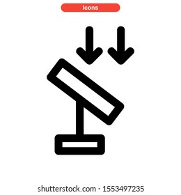solar icon isolated sign symbol vector illustration - high quality black style vector icons
