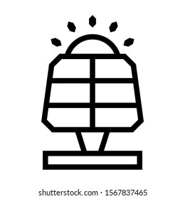 solar icon isolated sign symbol vector illustration - high quality black style vector icons
