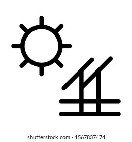 solar icon isolated sign symbol vector illustration - high quality black style vector icons

