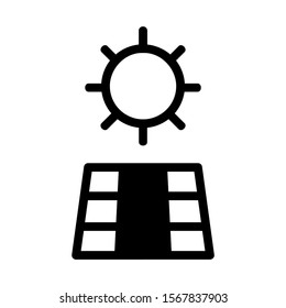 solar icon isolated sign symbol vector illustration - high quality black style vector icons

