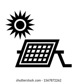 solar icon isolated sign symbol vector illustration - high quality black style vector icons
