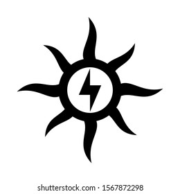 solar icon isolated sign symbol vector illustration - high quality black style vector icons
