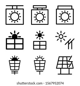 solar icon isolated sign symbol vector illustration - Collection of high quality black style vector icons
