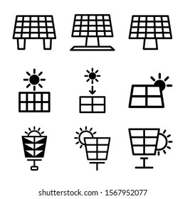 solar icon isolated sign symbol vector illustration - Collection of high quality black style vector icons
